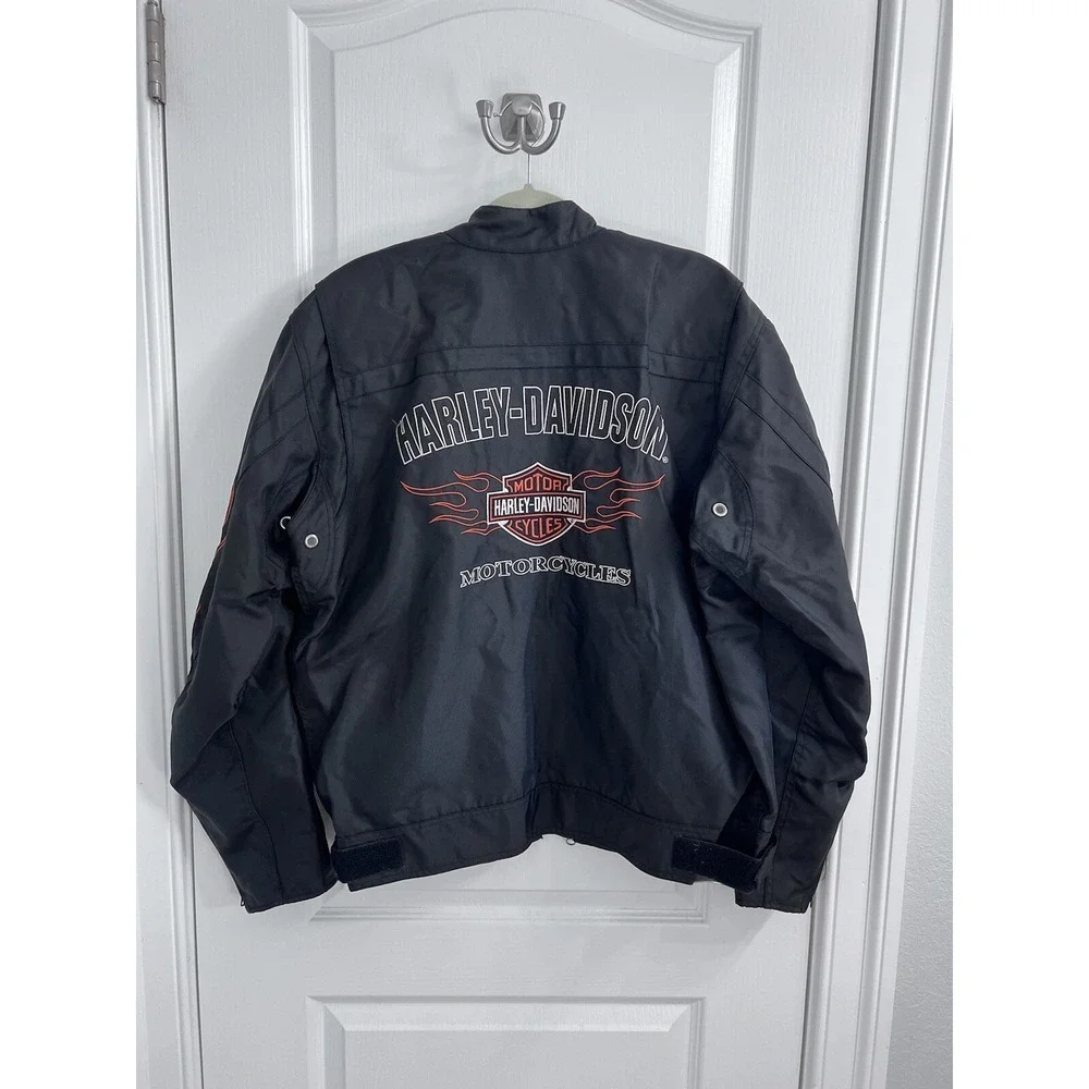 Harley Davidson Men's Ride Ready Textile Flame Jacket Black XL